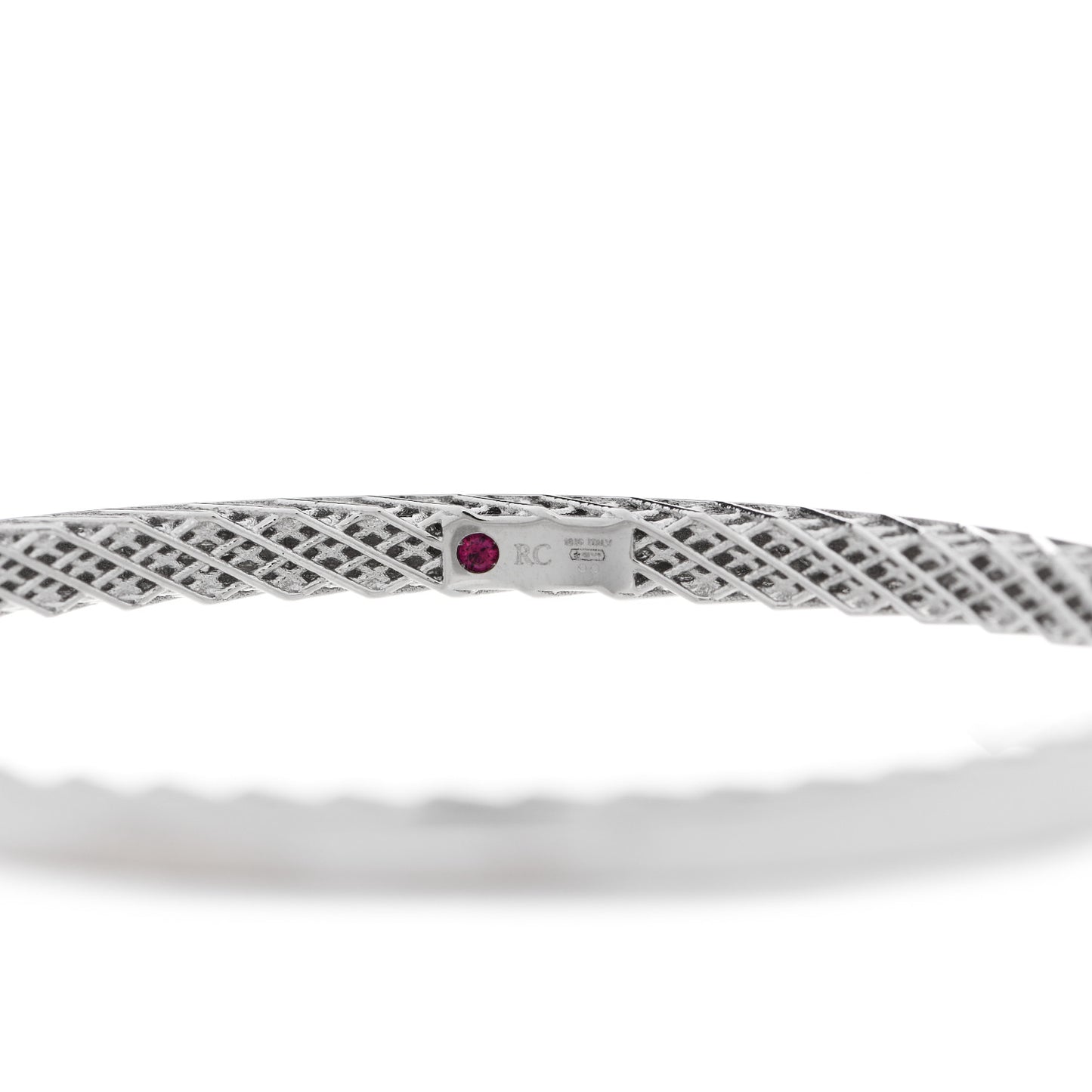 18K White Gold Symphony Golden Gate Bangle Bracelet