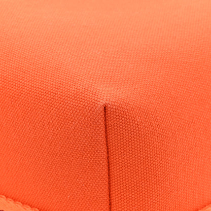 Hermes Canvas Large Bride-A-Brac Pouch Orange Feu Burgundy 10 of 13