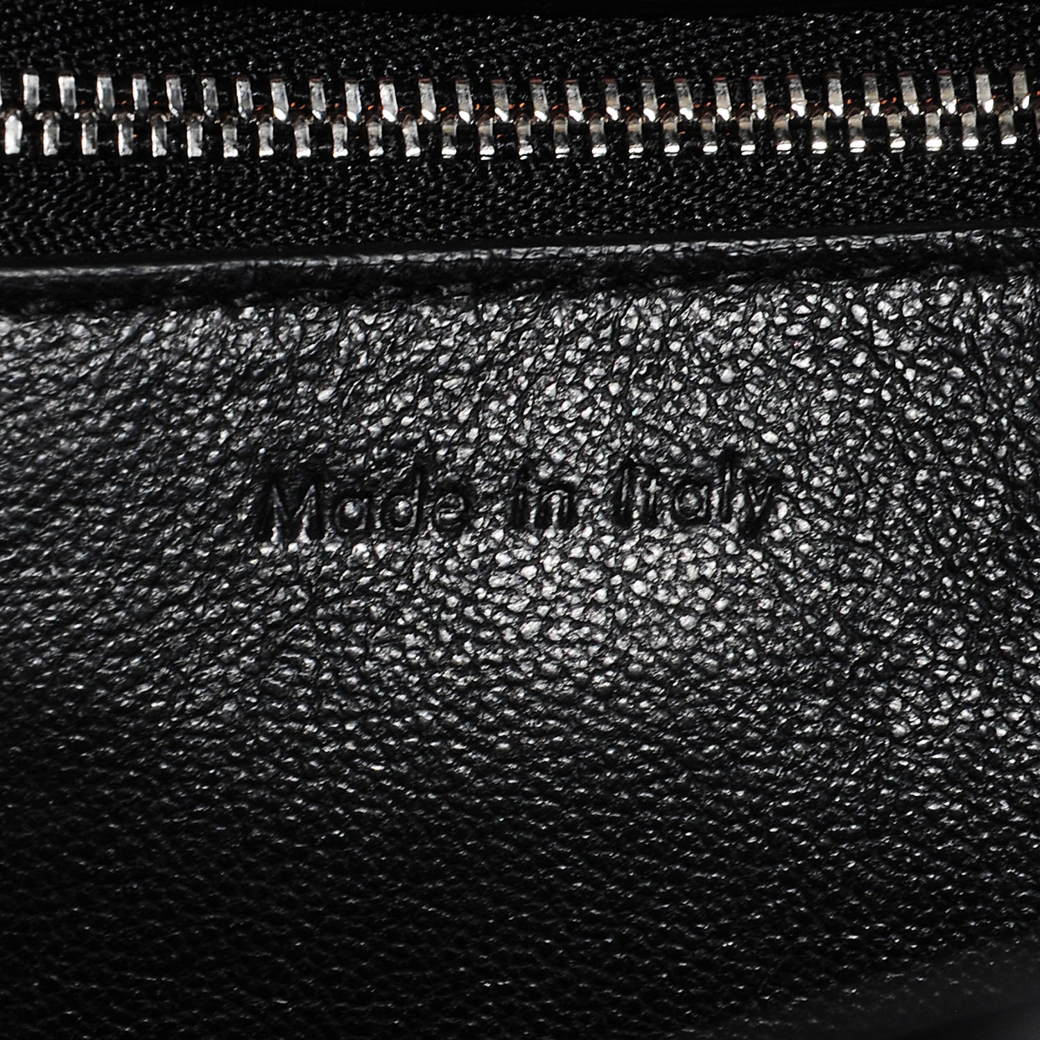 Celine Textured Calfskin Small Bi-Color Edge Shoulder Bag Black Cream 6 of 7