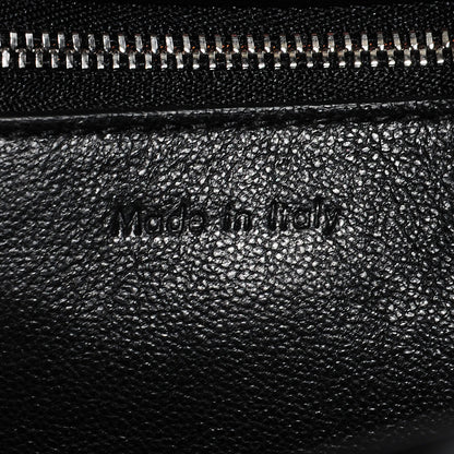 Celine Textured Calfskin Small Bi-Color Edge Shoulder Bag Black Cream 6 of 7