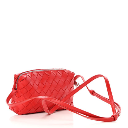 Bottega Veneta Nappa Intrecciato Mini Crossbody Bright Red 3 of 11