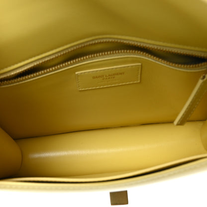 Saint Laurent Smooth Calfskin Carre Satchel Paille 5 of 9