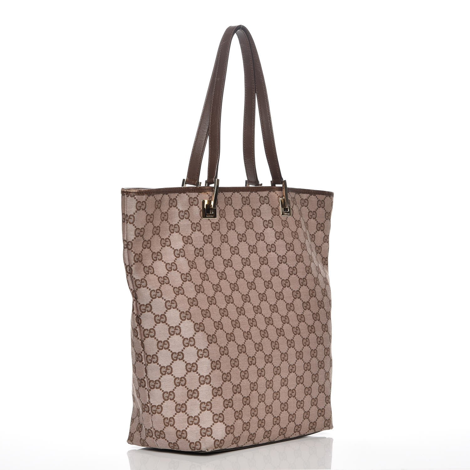 Gucci Monogram Large Bucket Tote Dark Brown 3 of 8