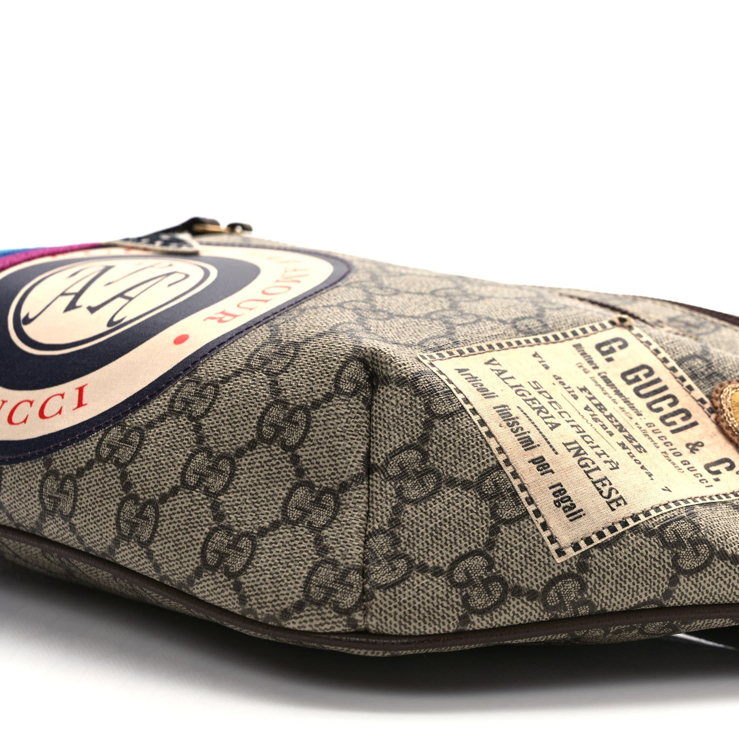 Gucci GG Supreme Monogram Courrier Belt Bag Beige New Acero 8 of 9