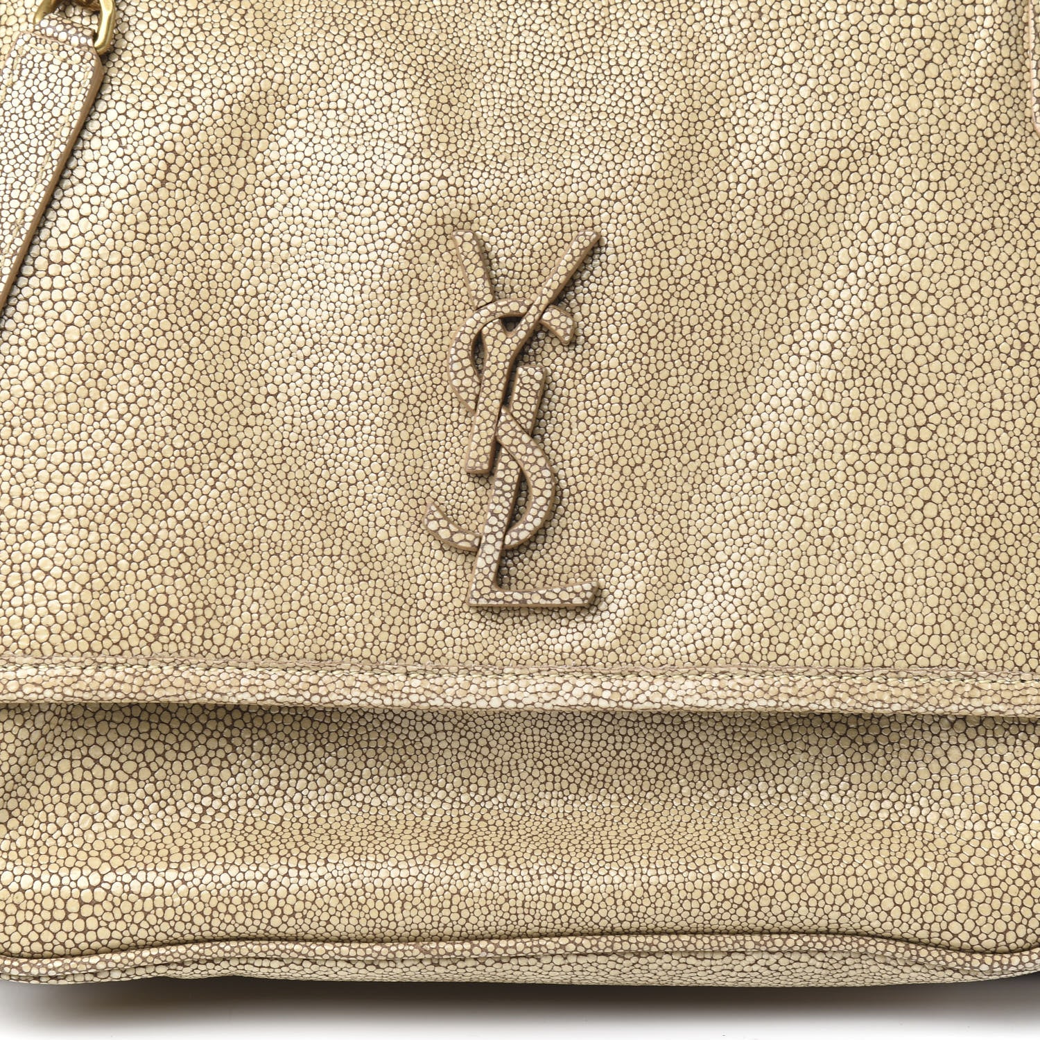 Saint Laurent Stingray Embossed Monogram Medium Niki Chain Satchel Beige 11 of 11