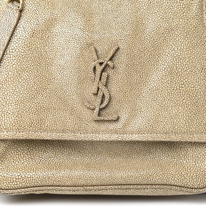 Saint Laurent Stingray Embossed Monogram Medium Niki Chain Satchel Beige 11 of 11