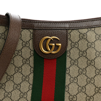Gucci GG Supreme Monogram Web Small Ophidia Half Moon Hobo Brown 8 of 10