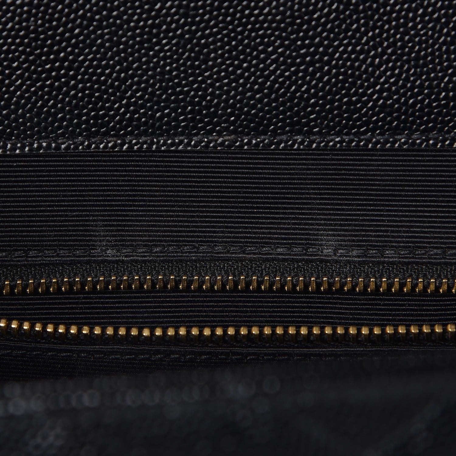 Saint Laurent Grain De Poudre Matelasse Chevron Large Monogram Satchel Black 8 of 8