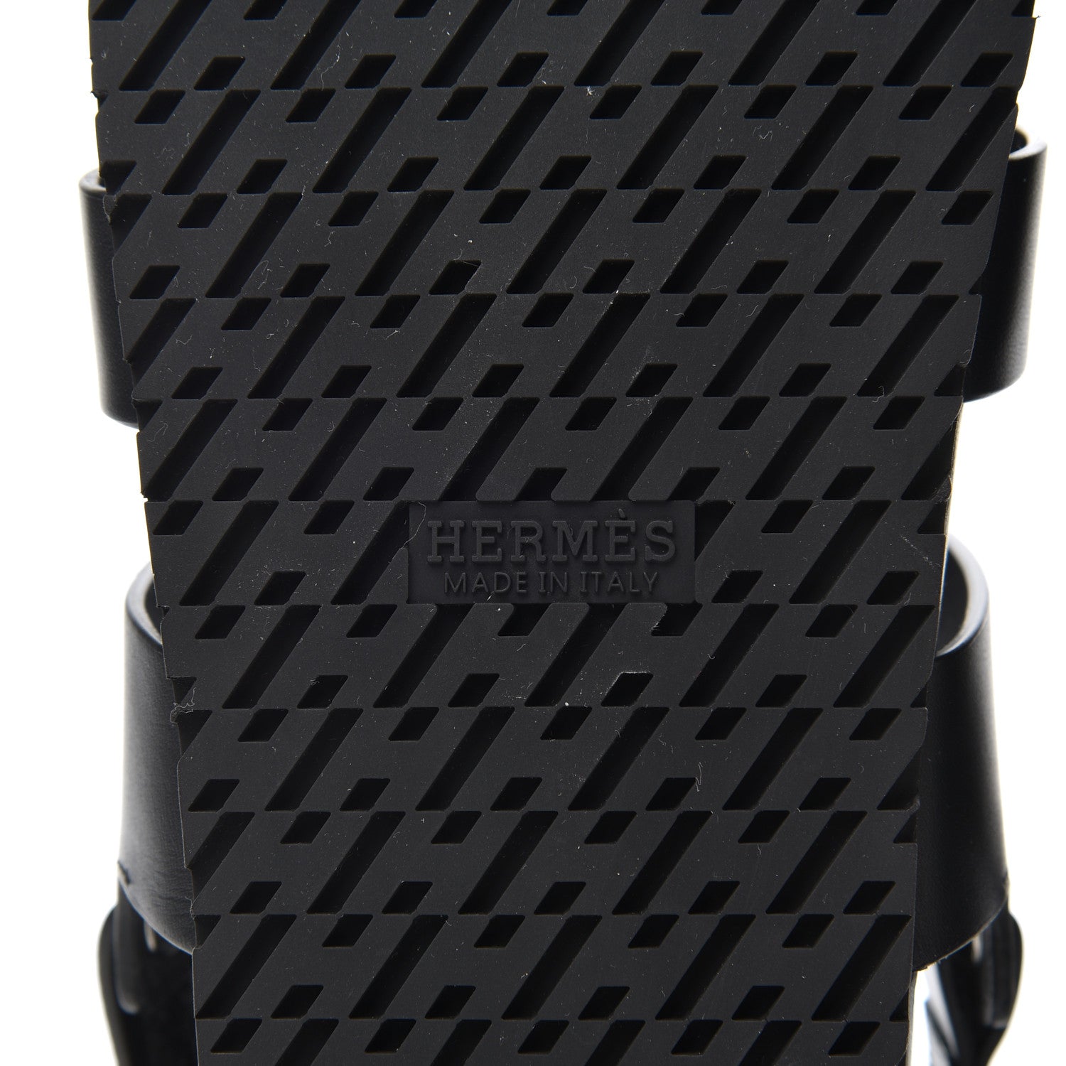 Hermes Calfskin Womens Takara Sandals 38 Black 7 of 10