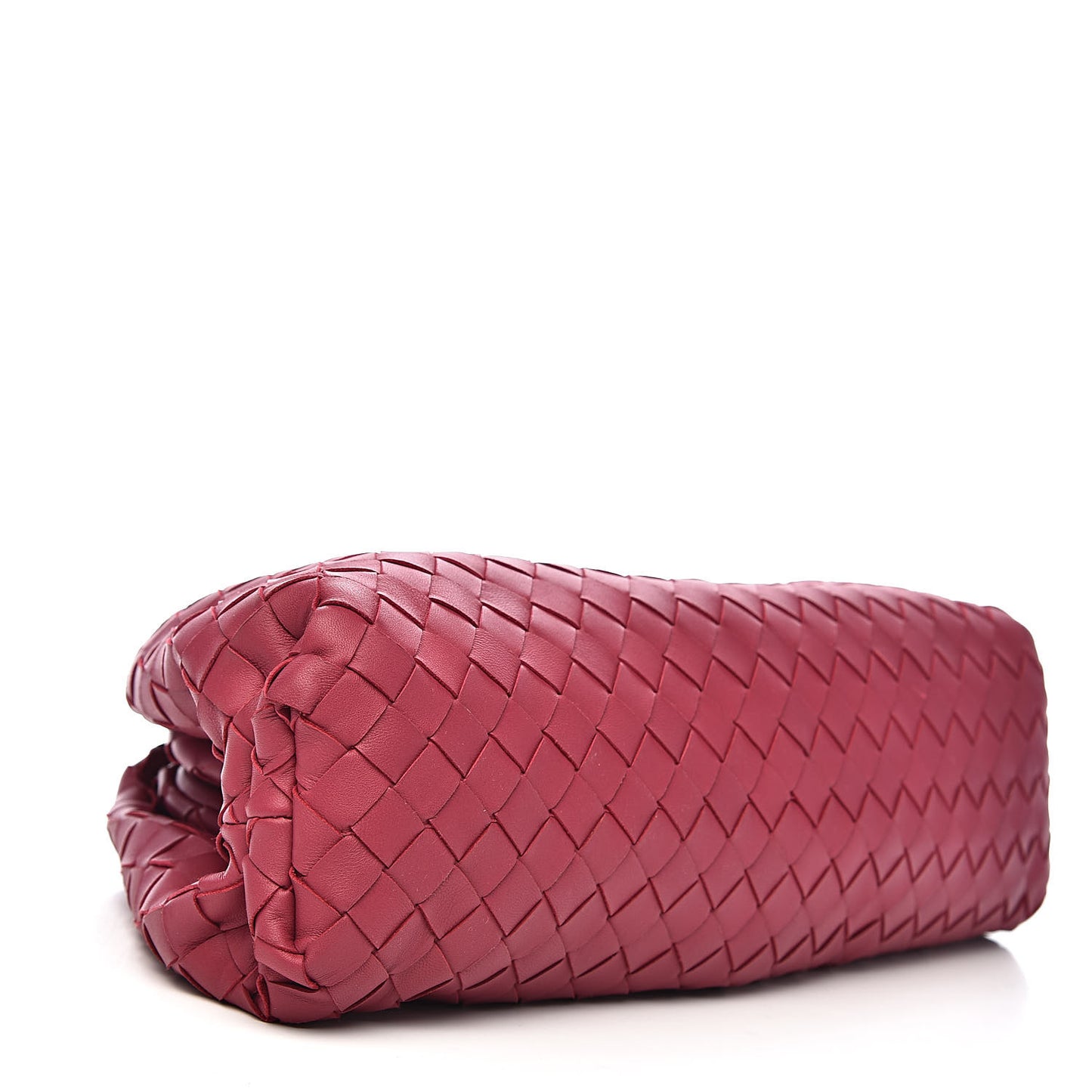 Nappa Maxi Intrecciato The Pouch Oversized Clutch Amaranto