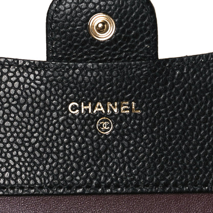 Chanel Caviar Quilted Compact Flap Wallet Black 5 of 8