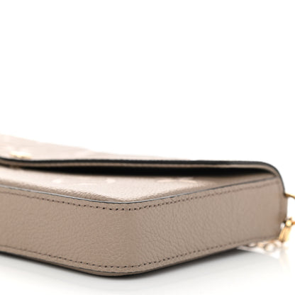 Louis Vuitton Empreinte Monogram Giant Felicie Pochette Tourterelle Creme 10 of 10