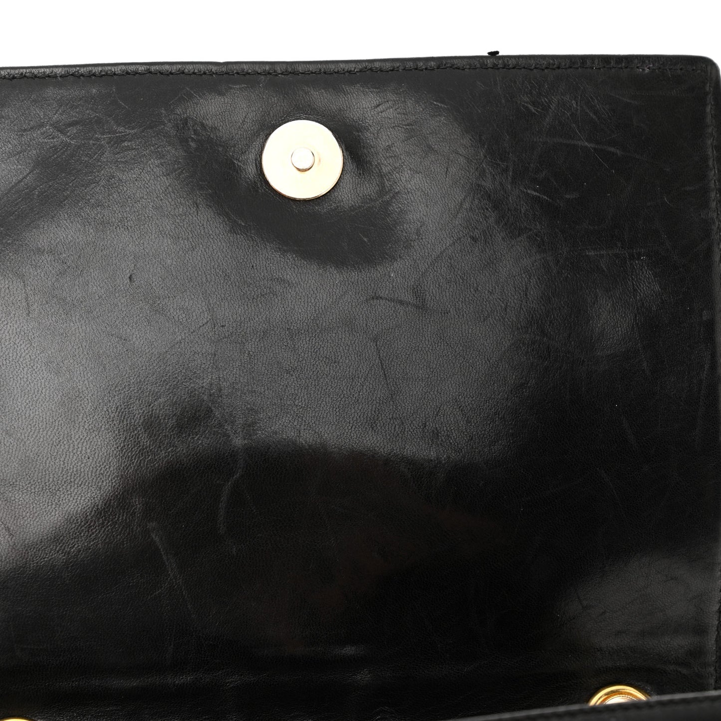 Lambskin Quilted CC Small Single Flap Black