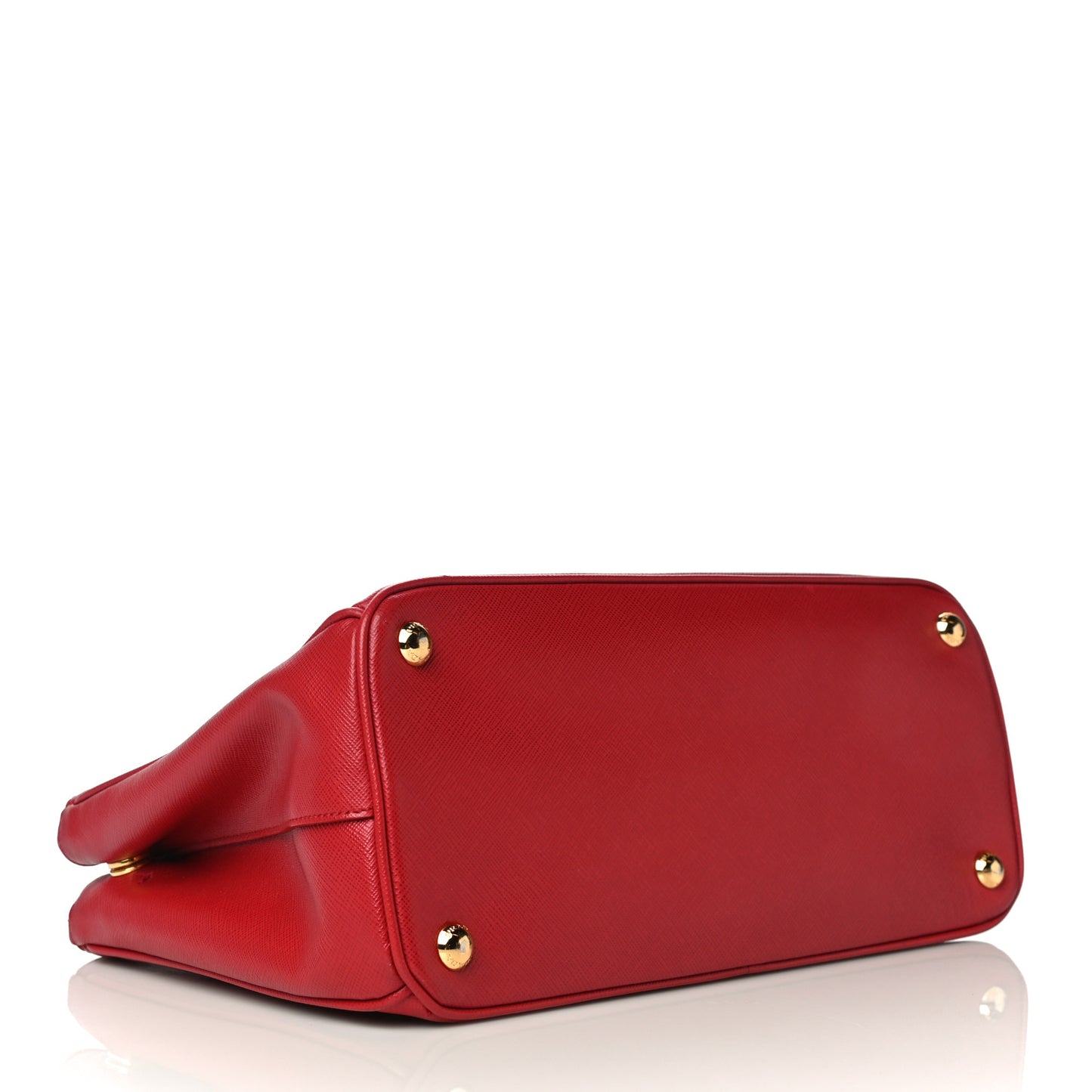 Saffiano Small Galleria Double Zip Tote Fuoco