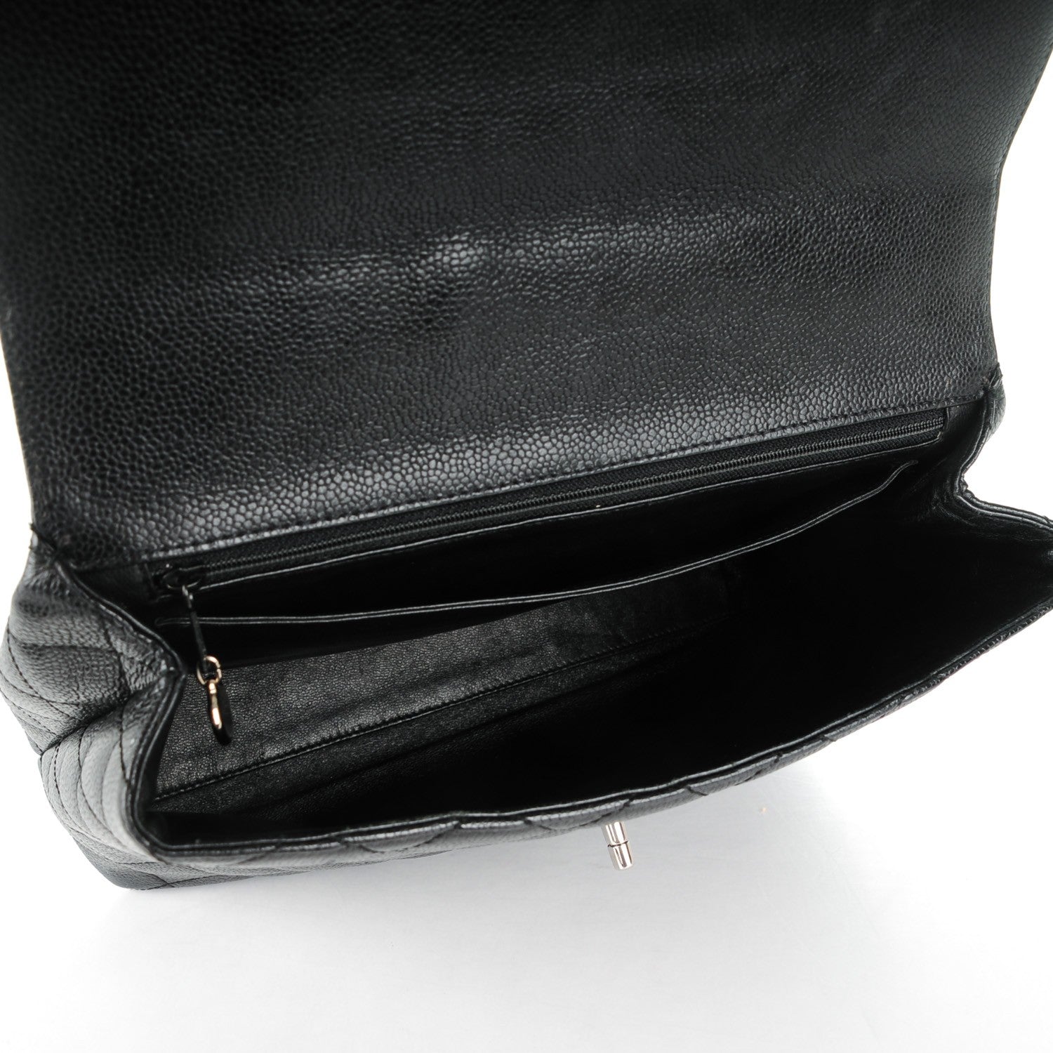 Chanel Caviar Quilted Jumbo Kelly Flap Black 5 of 11