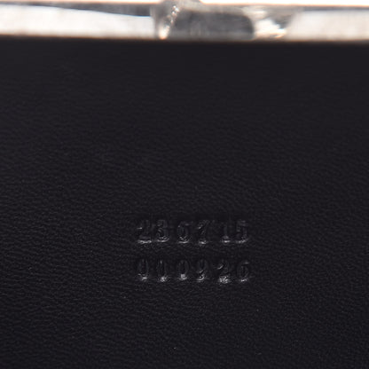 Alexander McQueen Lambskin Cutout Embellished Skull Box Clutch Black 7 of 10