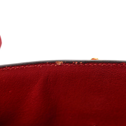 Hermes Courchevel Kelly Sellier 28 Rouge Vif 14 of 16