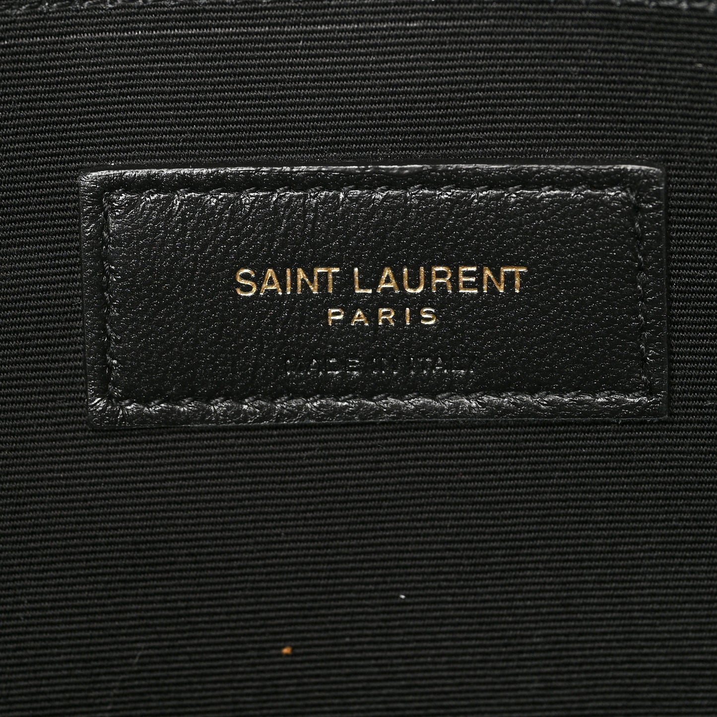 Canvas Monogram Zipped Pouch Beige Black