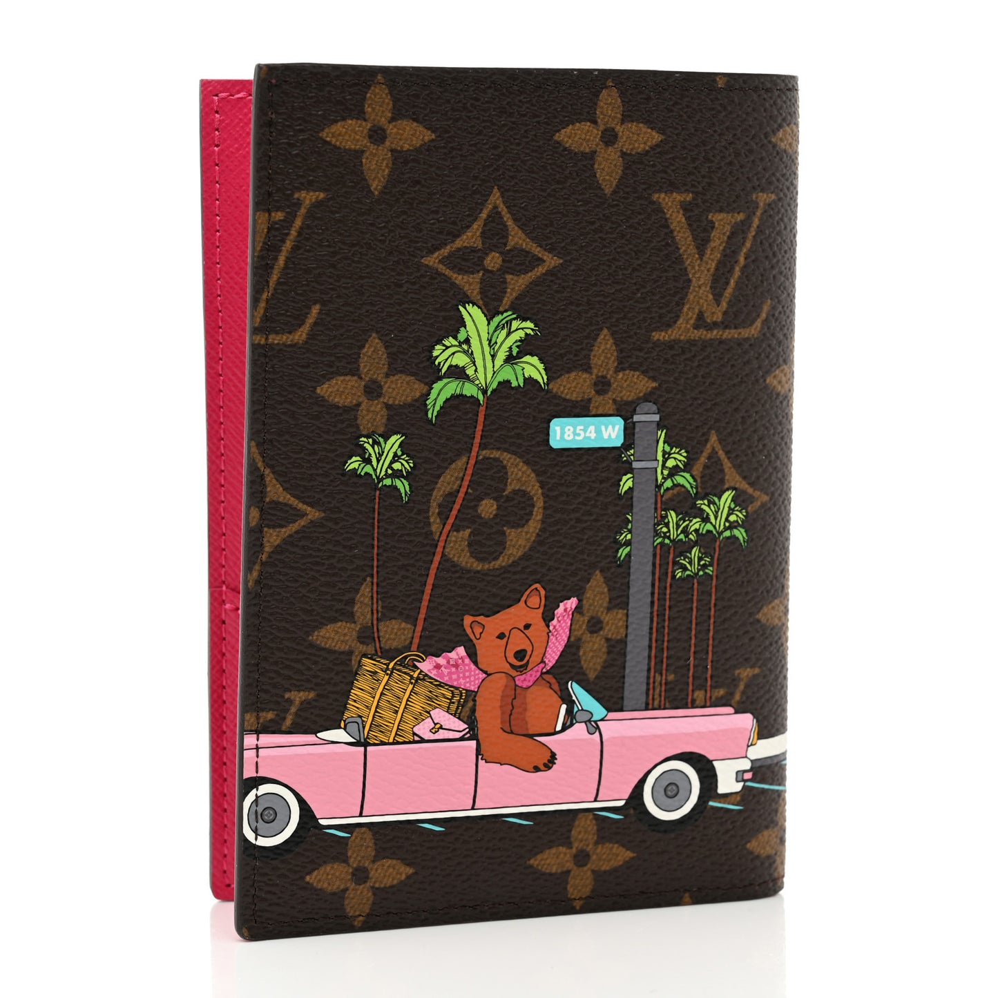 Monogram 2021 Christmas Animation Hollywood Passport Cover Fuchsia