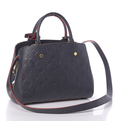 Louis Vuitton Empreinte Montaigne BB Marine Rouge 3 of 9