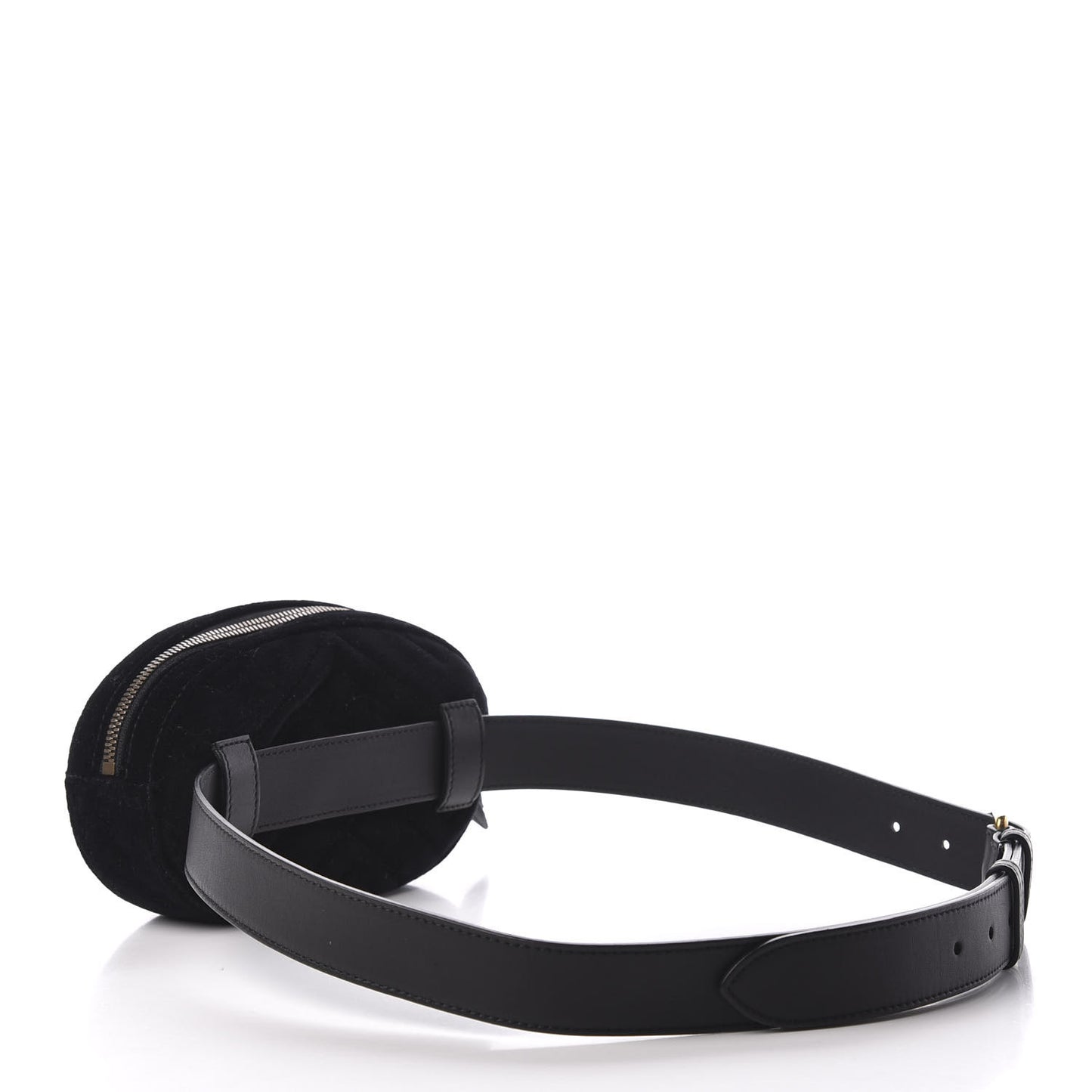 Velvet Matelasse GG Marmont Belt Bag 95 38 Black