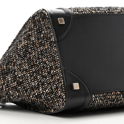 Celine Twill Smooth Calfskin Mini Luggage Dune Black 8 of 9