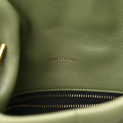 Saint Laurent Lambskin Quilted Toy Loulou Puffer Monogram Chain Satchel Light Pistache 7 of 12