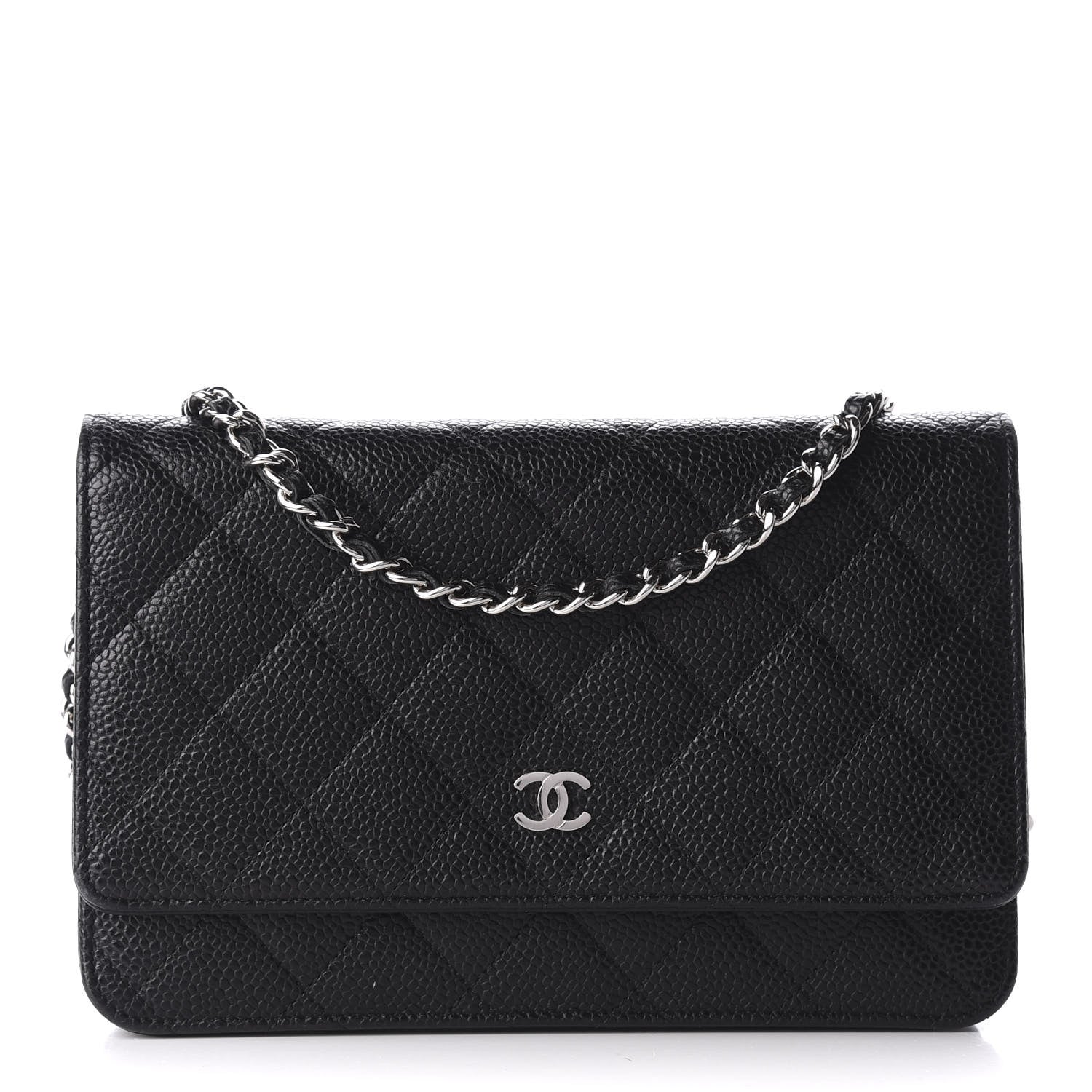 Chanel Caviar Quilted Wallet On Chain WOC Black 1 of 9