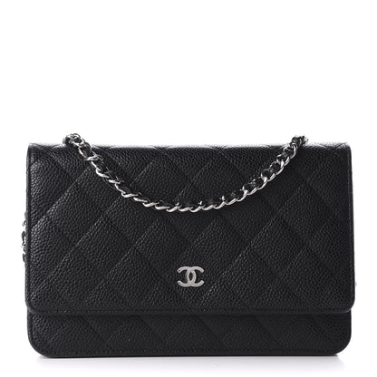 Chanel Caviar Quilted Wallet On Chain WOC Black 1 of 9