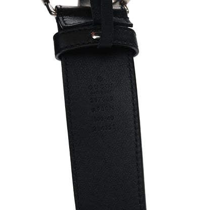 Gucci Moon Calfskin Nickel Double G 40mm Belt 100 40 Black 3 of 6