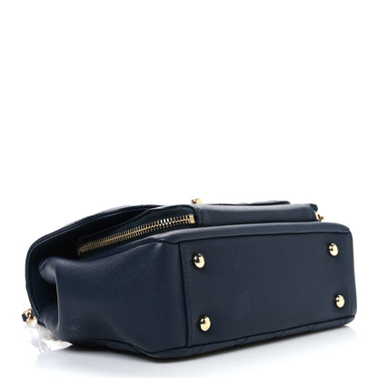 Chanel Caviar Quilted Small Business Affinity Flap Navy 4 of 10