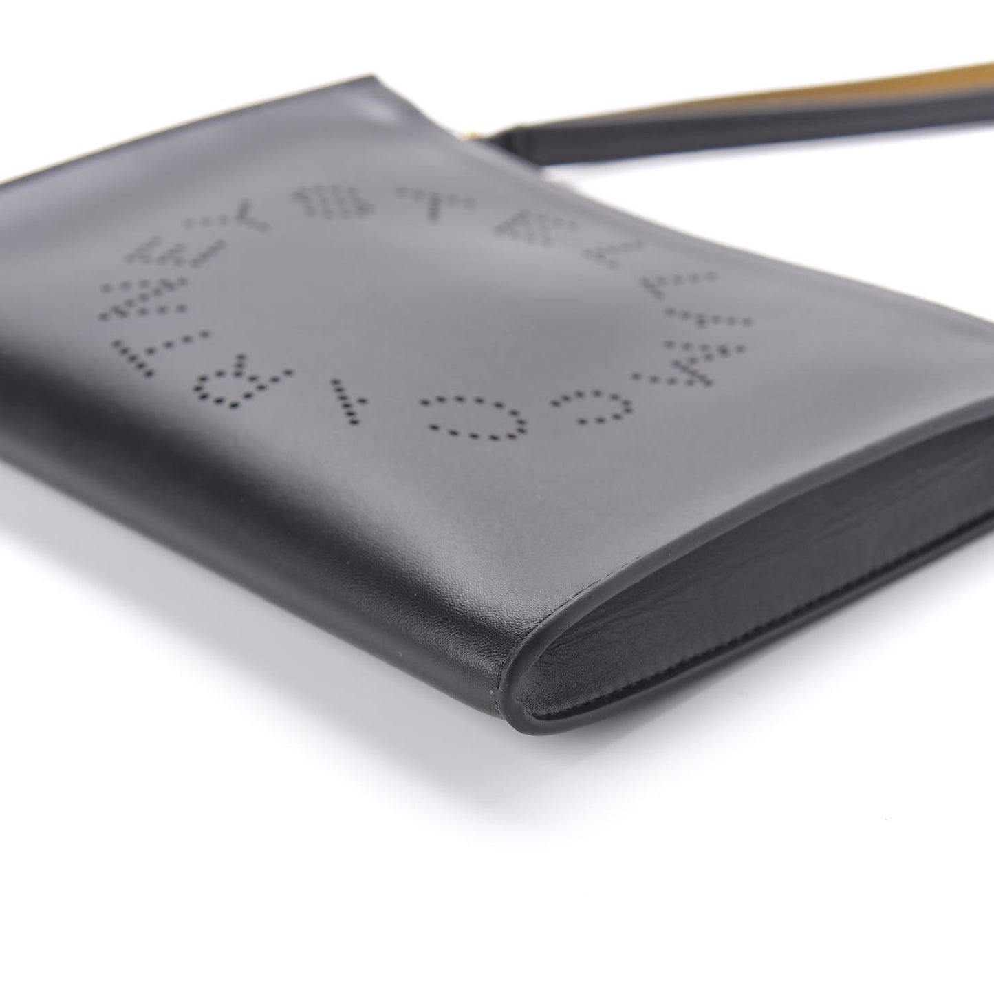 Alter Nappa Perforated Logo Pouch Black
