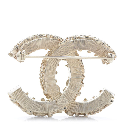Chanel Enamel CC Baroque Brooch Black Gold 4 of 5
