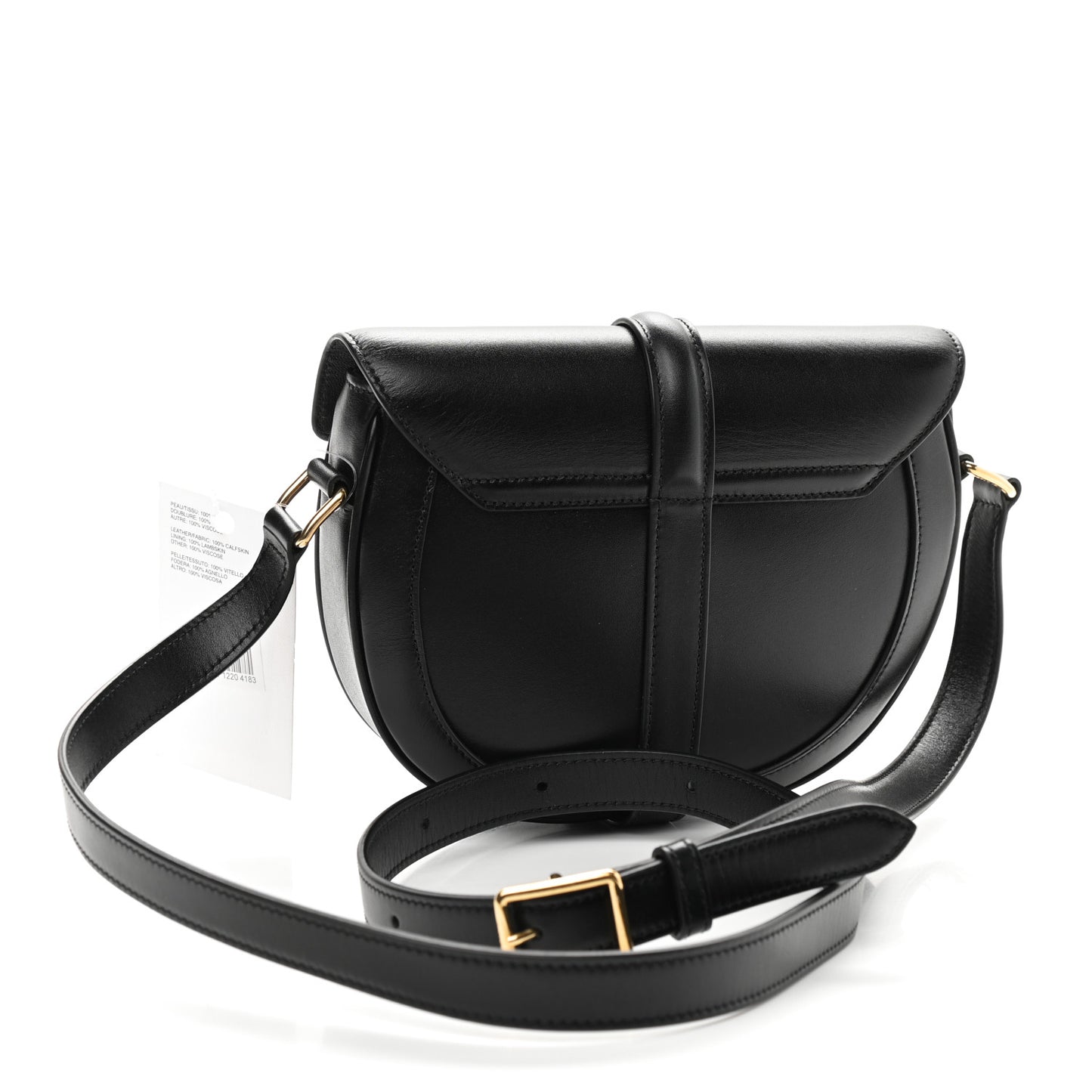 Satinated Calfskin Besace Small 16 Black