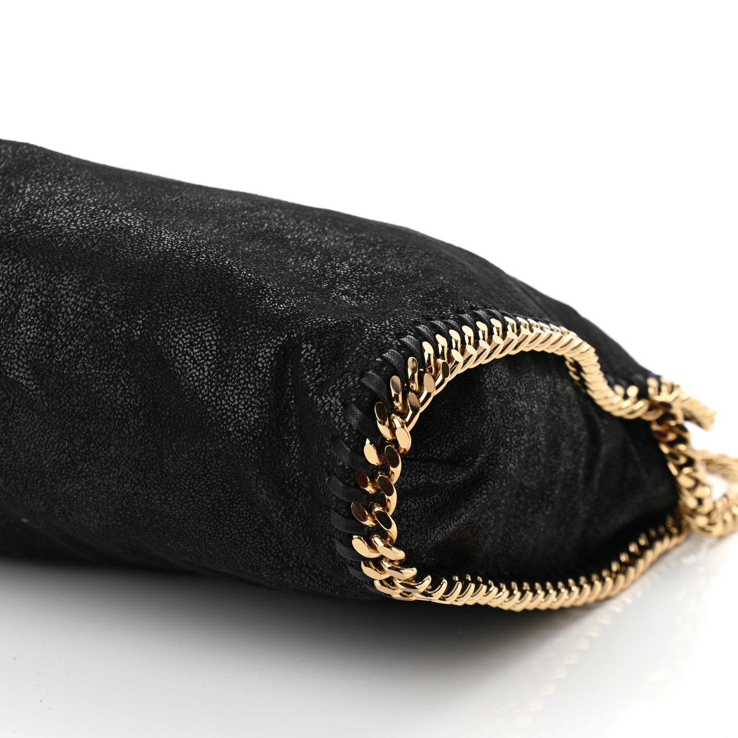 Stella McCartney Shaggy Deer Falabella Fold Over Tote Black 9 of 10
