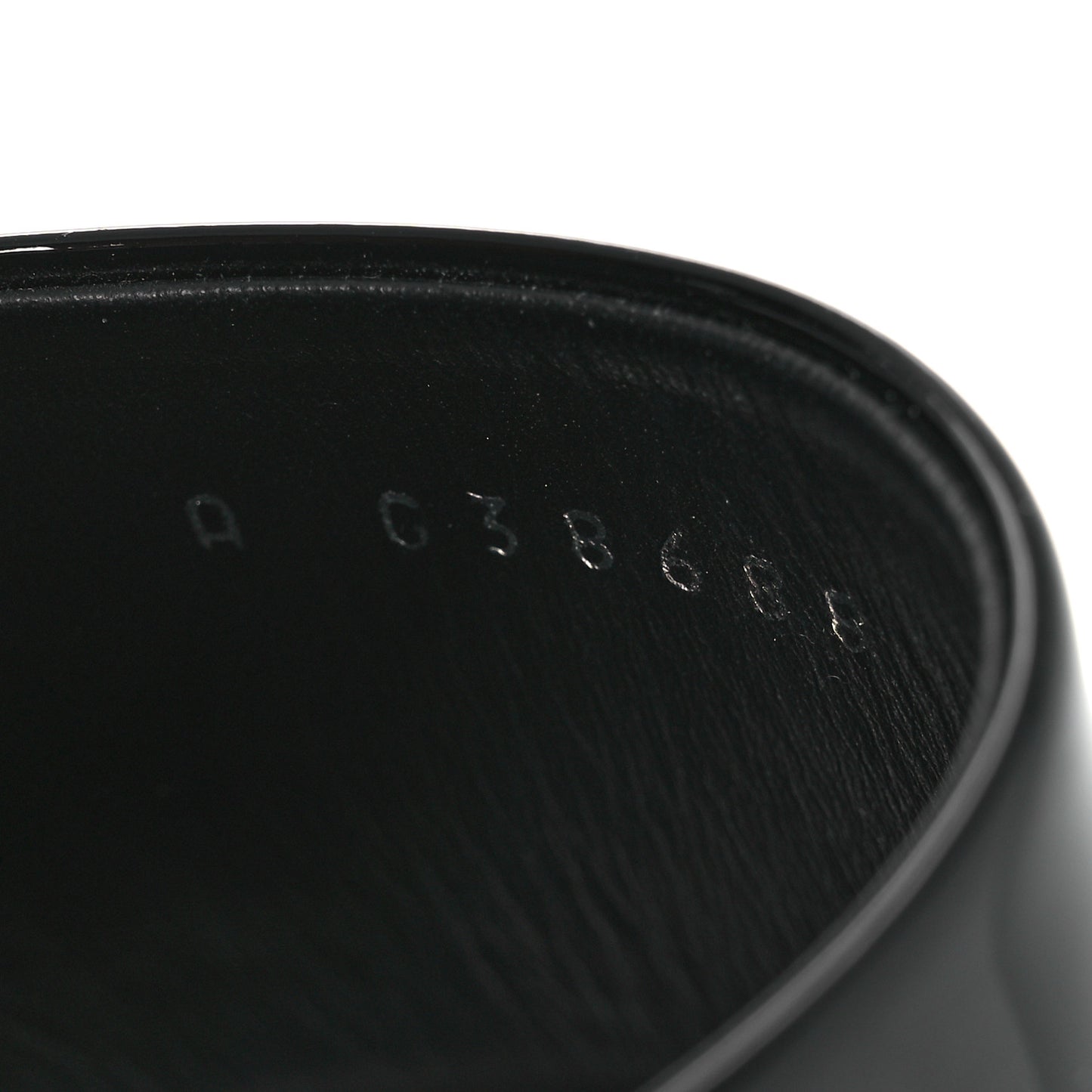 Patent Calfskin CC Mules 37.5 Black White