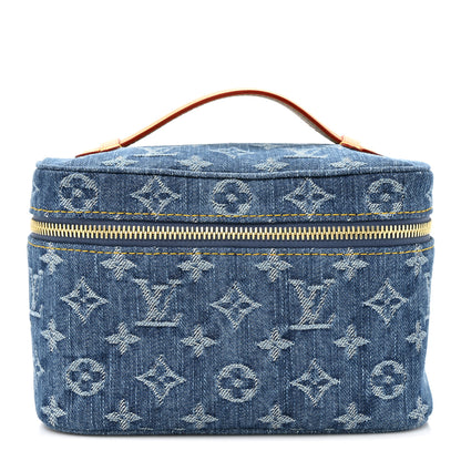 Louis Vuitton Monogram Denim Nice Mini Vanity Blue 1 of 7