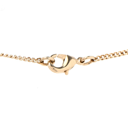 Chanel Lambskin CC Round Pendant Necklace Gold 6 of 7