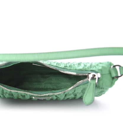 Prada Tessuto Nylon Gaufre Shoulder Bag Menta 5 of 10