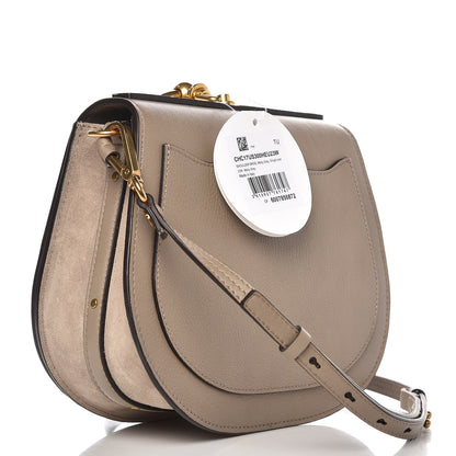 Chloe Calfskin Suede Medium Nile Bracelet Bag Motty Grey 3 of 8