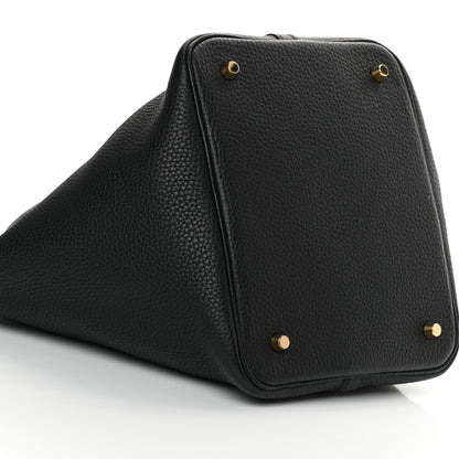 Hermes Taurillon Clemence Picotin Lock 22 MM Black 9 of 14