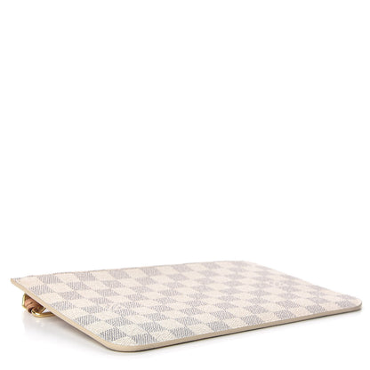 Louis Vuitton Damier Azur Neverfull MM GM Pochette Rose Ballerine 4 of 8