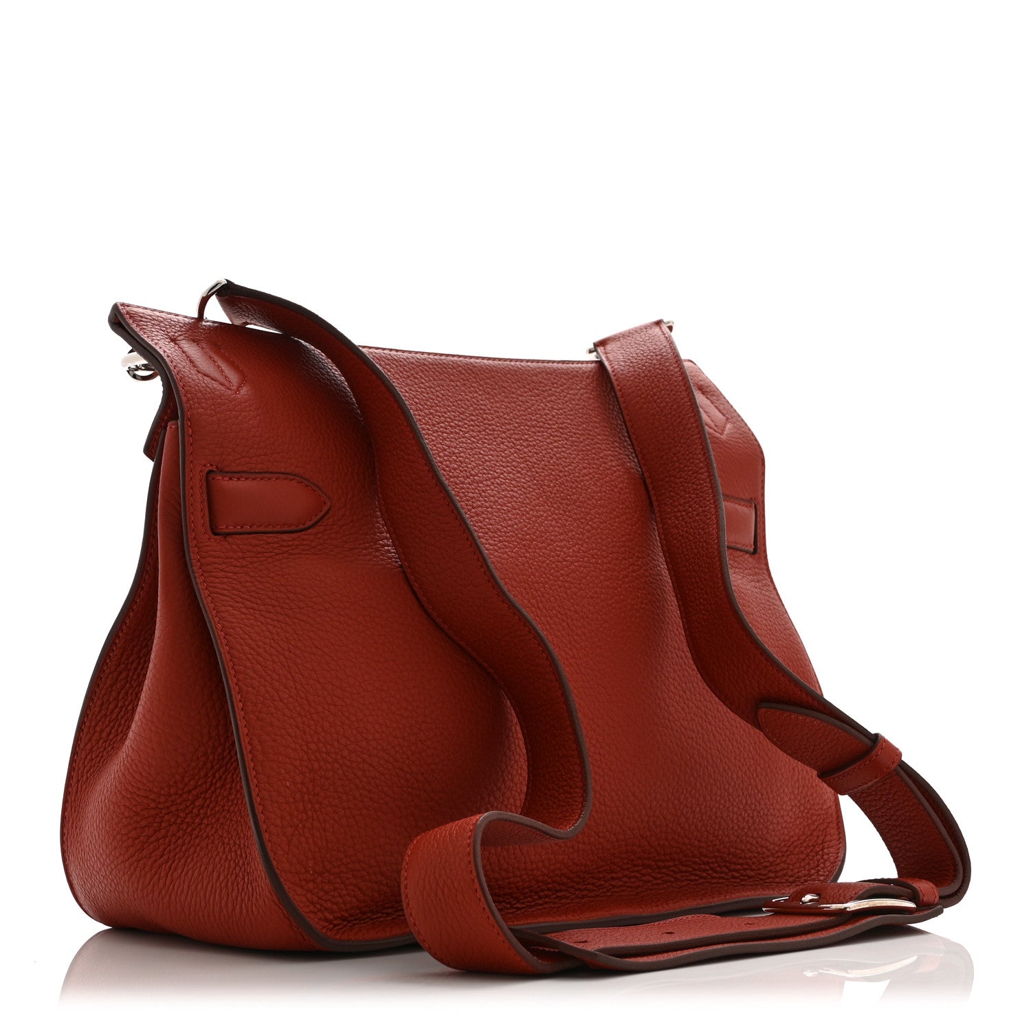 Hermes Taurillon Clemence Jypsiere 34 Rouge Garance 3 of 10