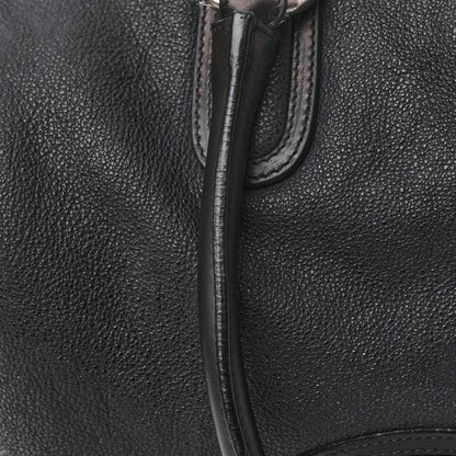 Chanel Washed Calfskin Drawstring Tote Black 19 of 22