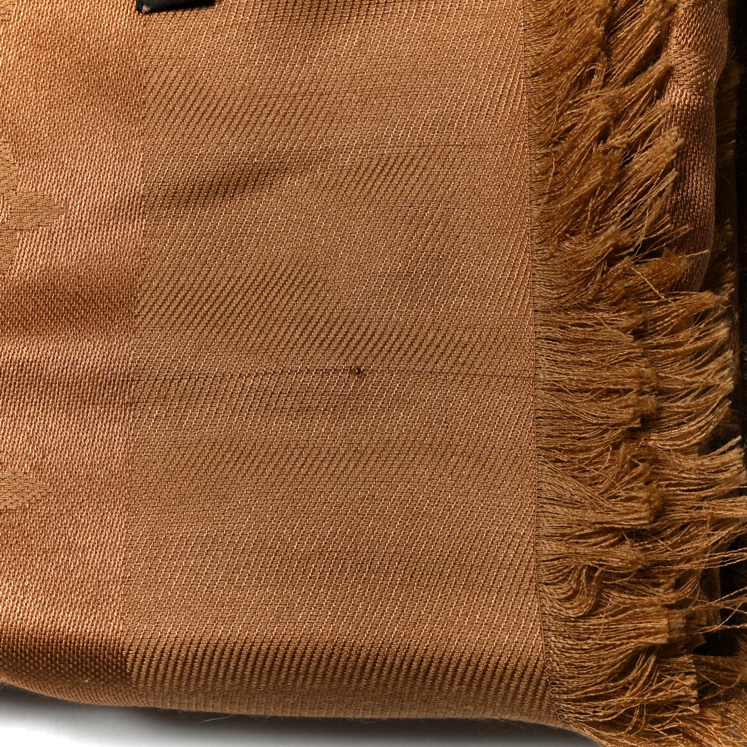 Louis Vuitton Silk Wool Monogram Shawl Cappuccino 4 of 6