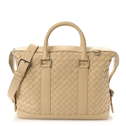 Bottega Veneta Nappa Intrecciato Briefcase Porridge 1 of 8