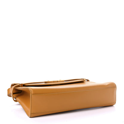 Saint Laurent Smooth Calfskin Manhattan Baguette Cheddar 3 of 9