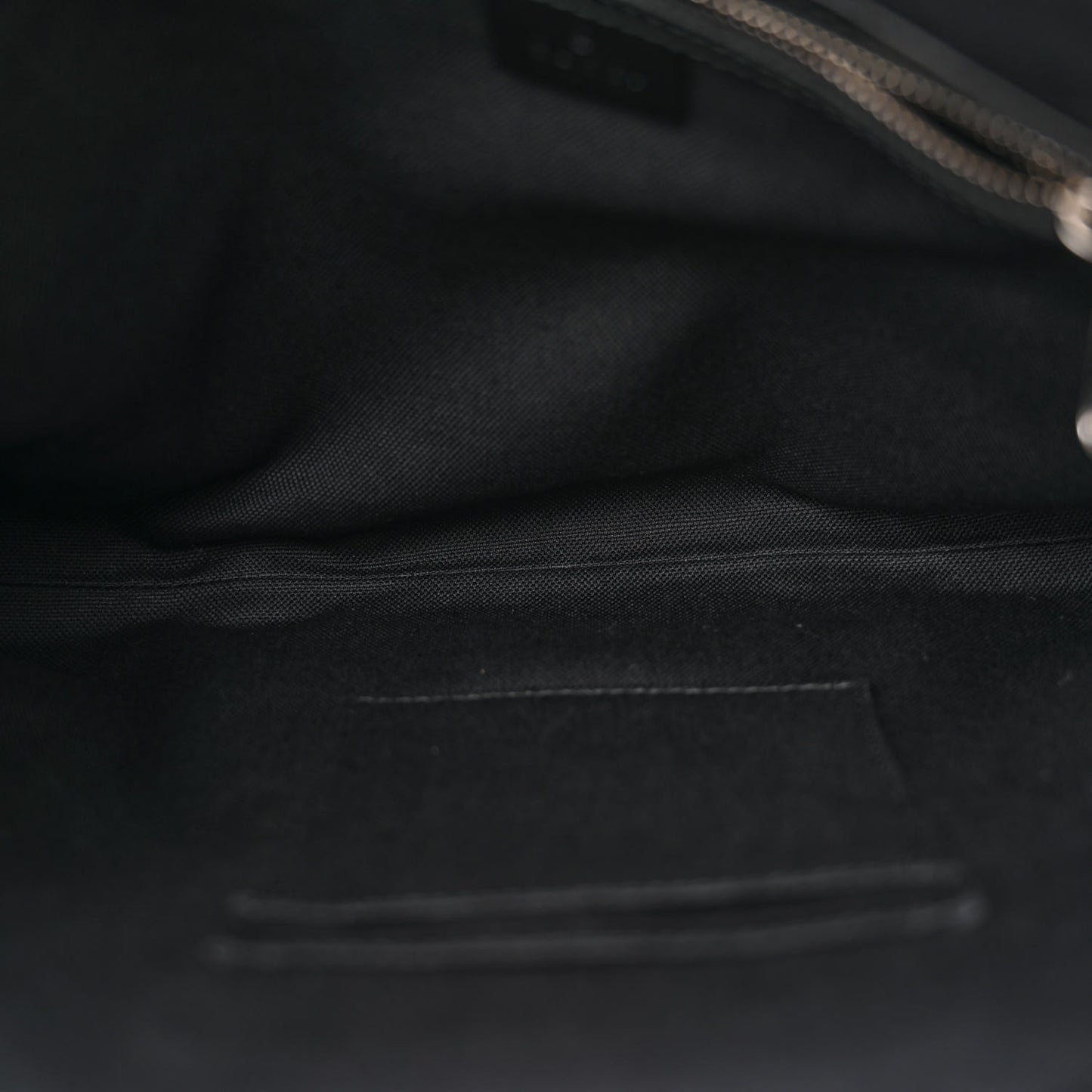 Soft GG Supreme Monogram Appia Calfskin Web East West Messenger Bag Black Grey