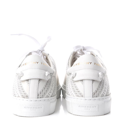 Givenchy Calfskin Logo Chain Print Urban Street Sneakers 39 White 7 of 11