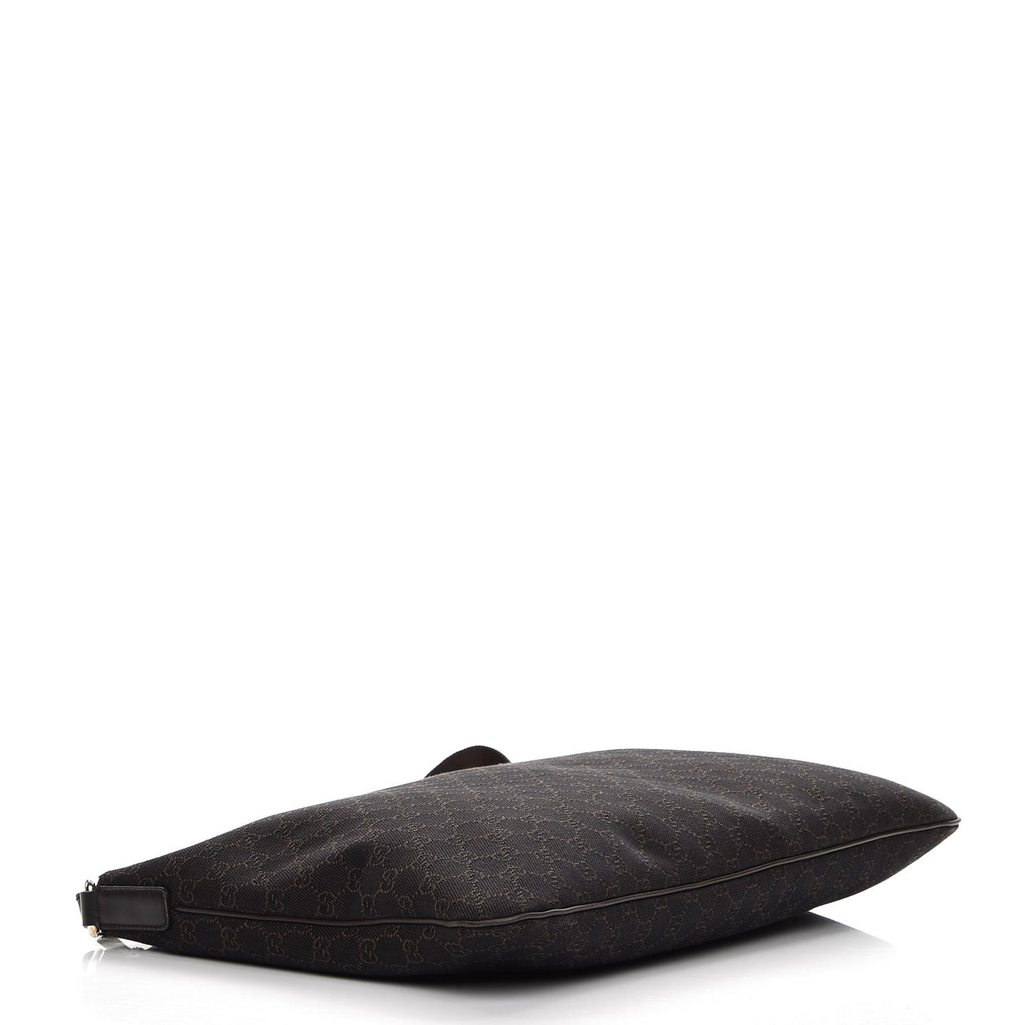 Denim Monogram Messenger Bag Dark Brown